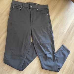 Gap 1969 Jeans Women's sz 31 Reg Gray Medium Wash High Rise Skinny Pants
